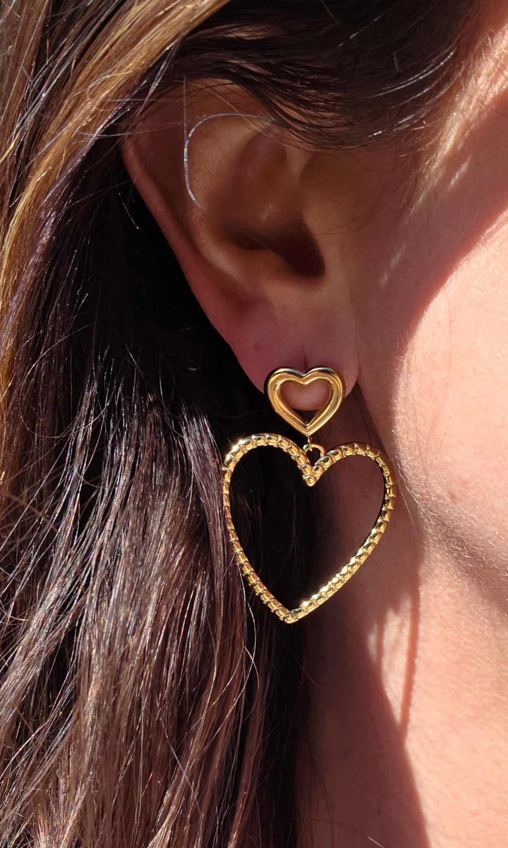 Double heart Earrings