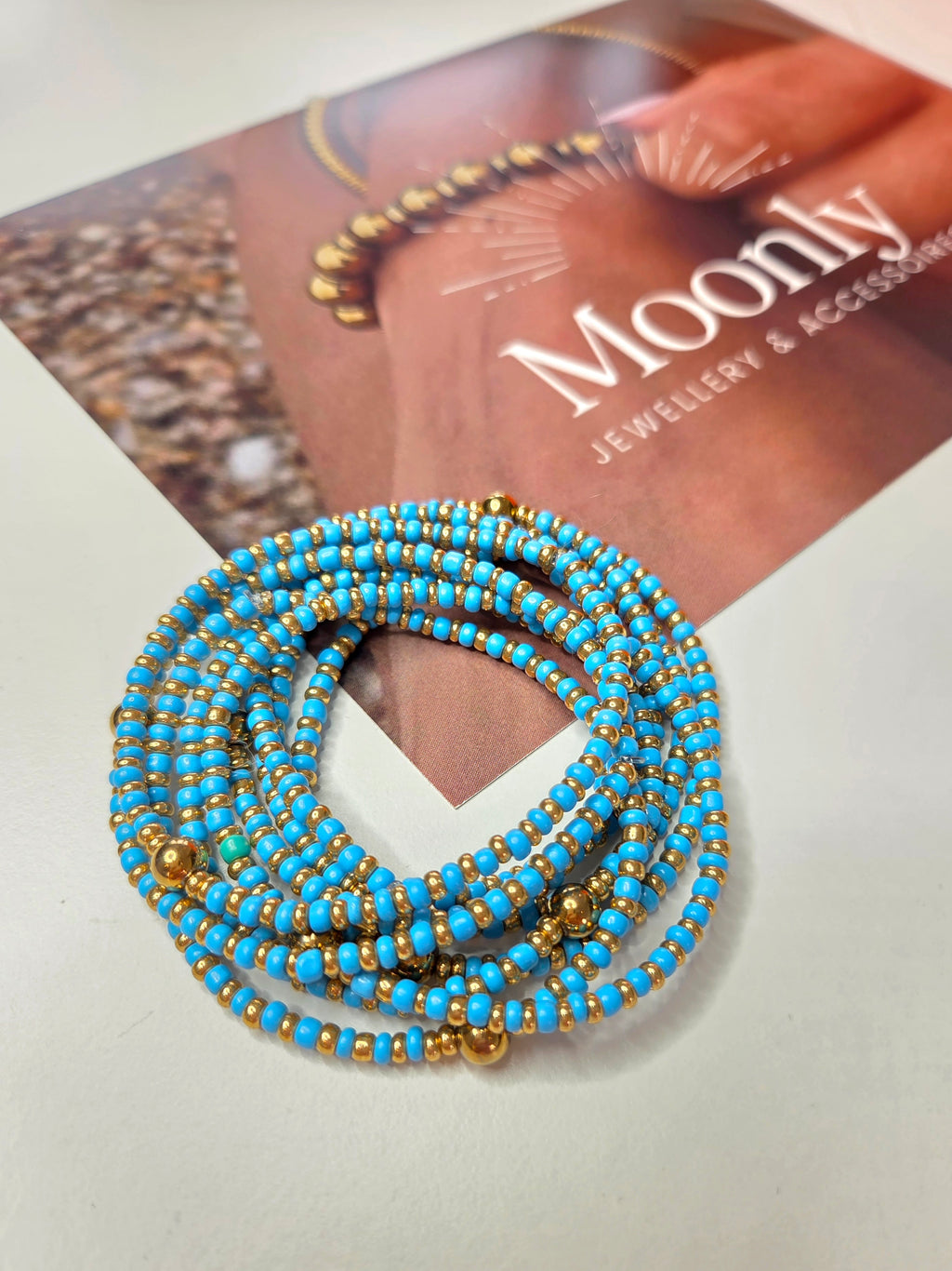 Elastische armband baby blauw