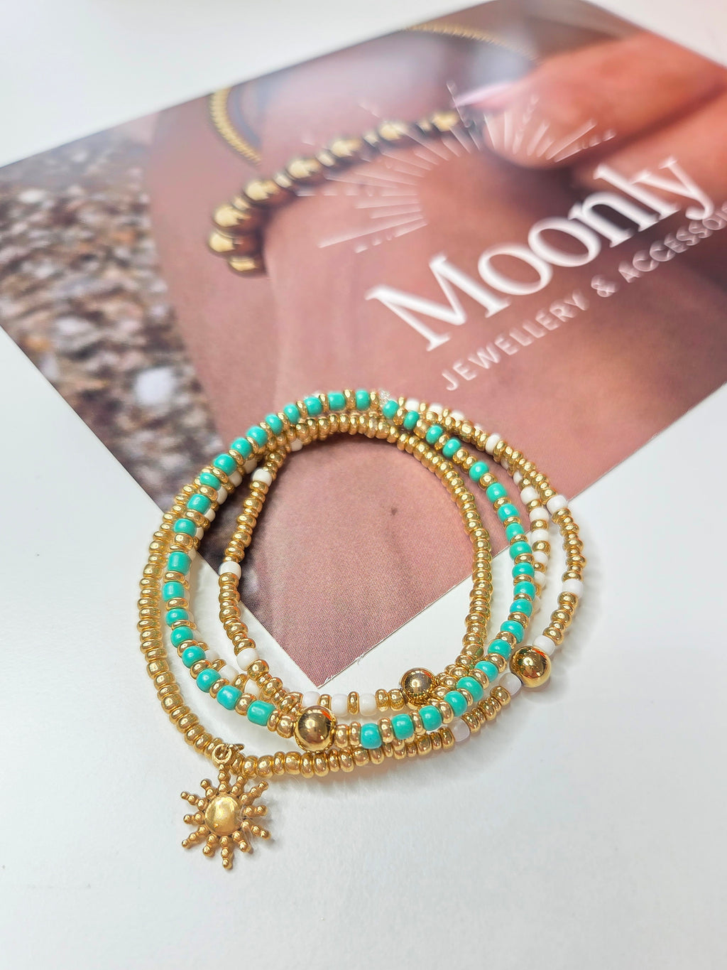 Elastische armband groen