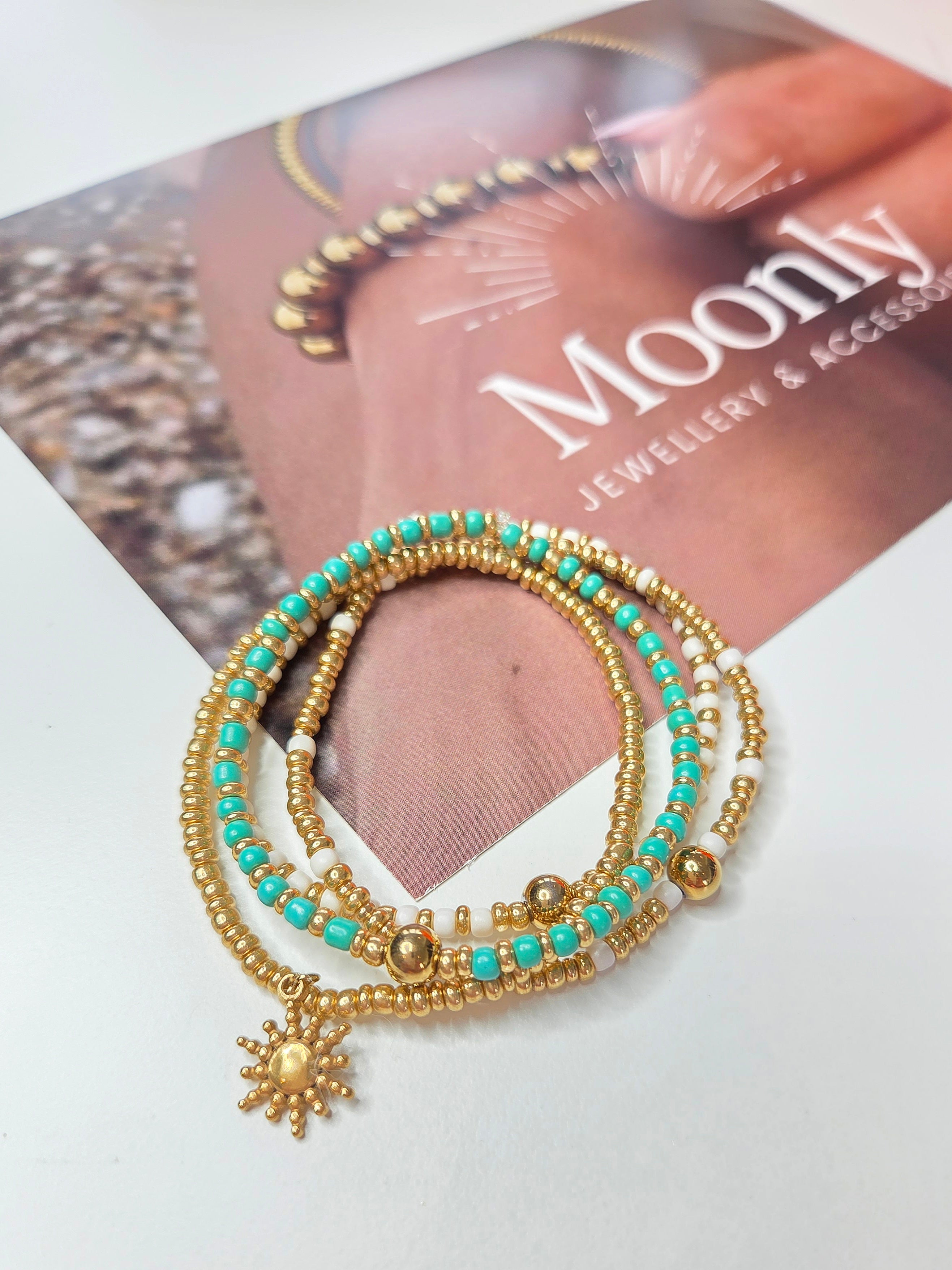 Elastische armband groen