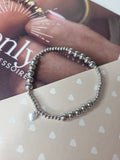 Elastische armband zilver
