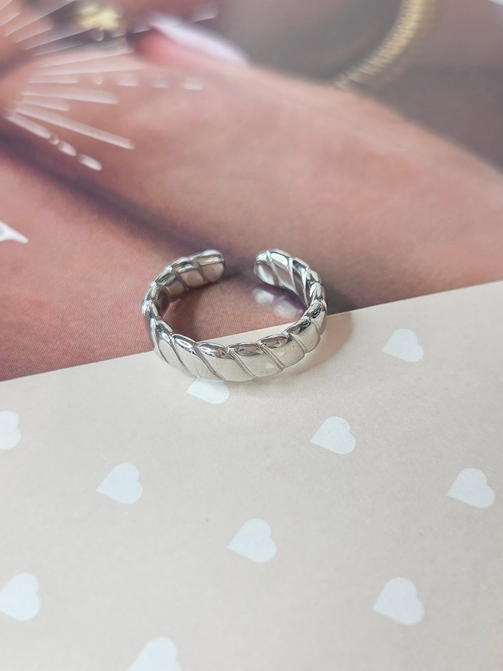 Fox ring zilver