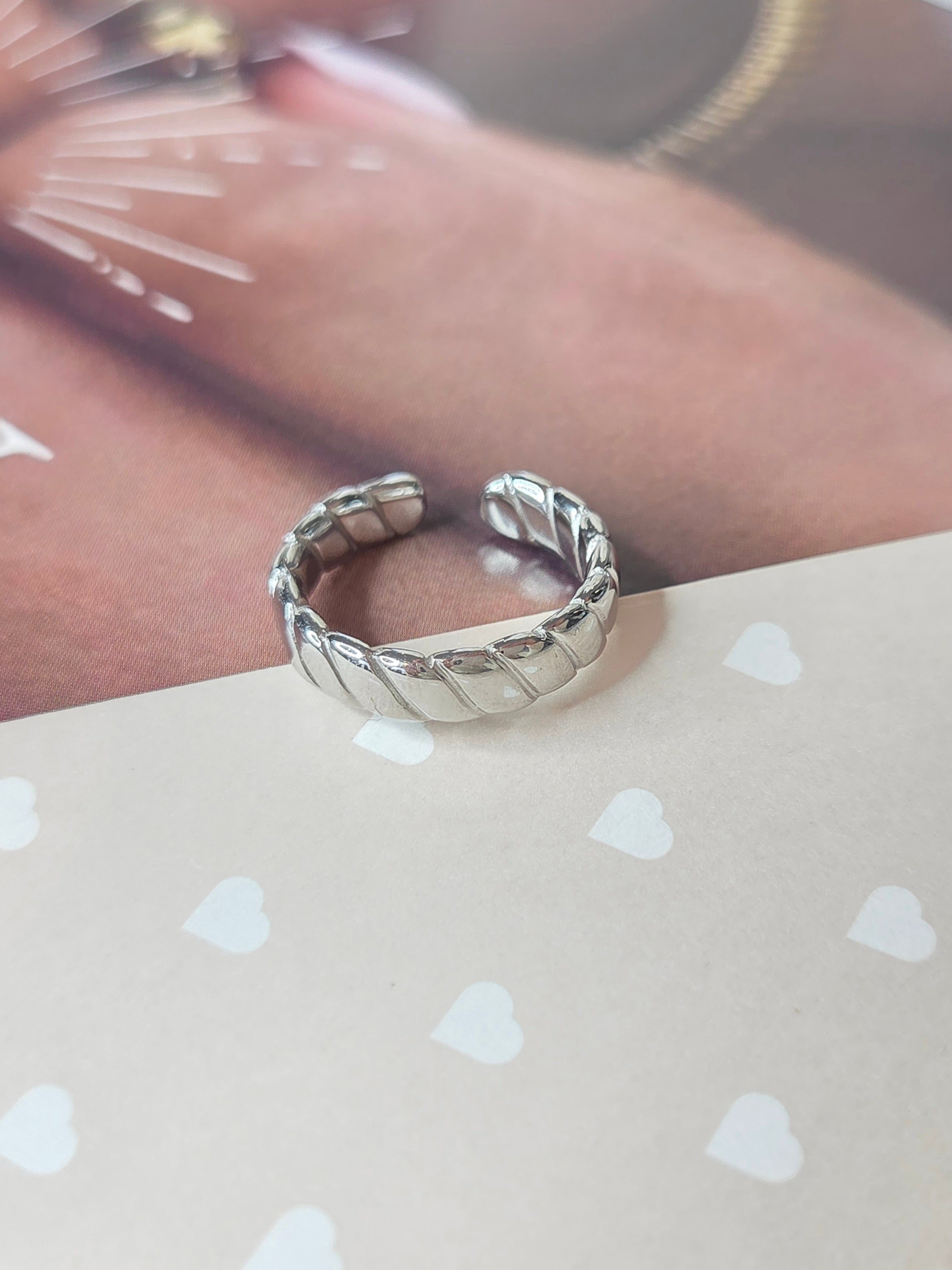 Fox ring zilver