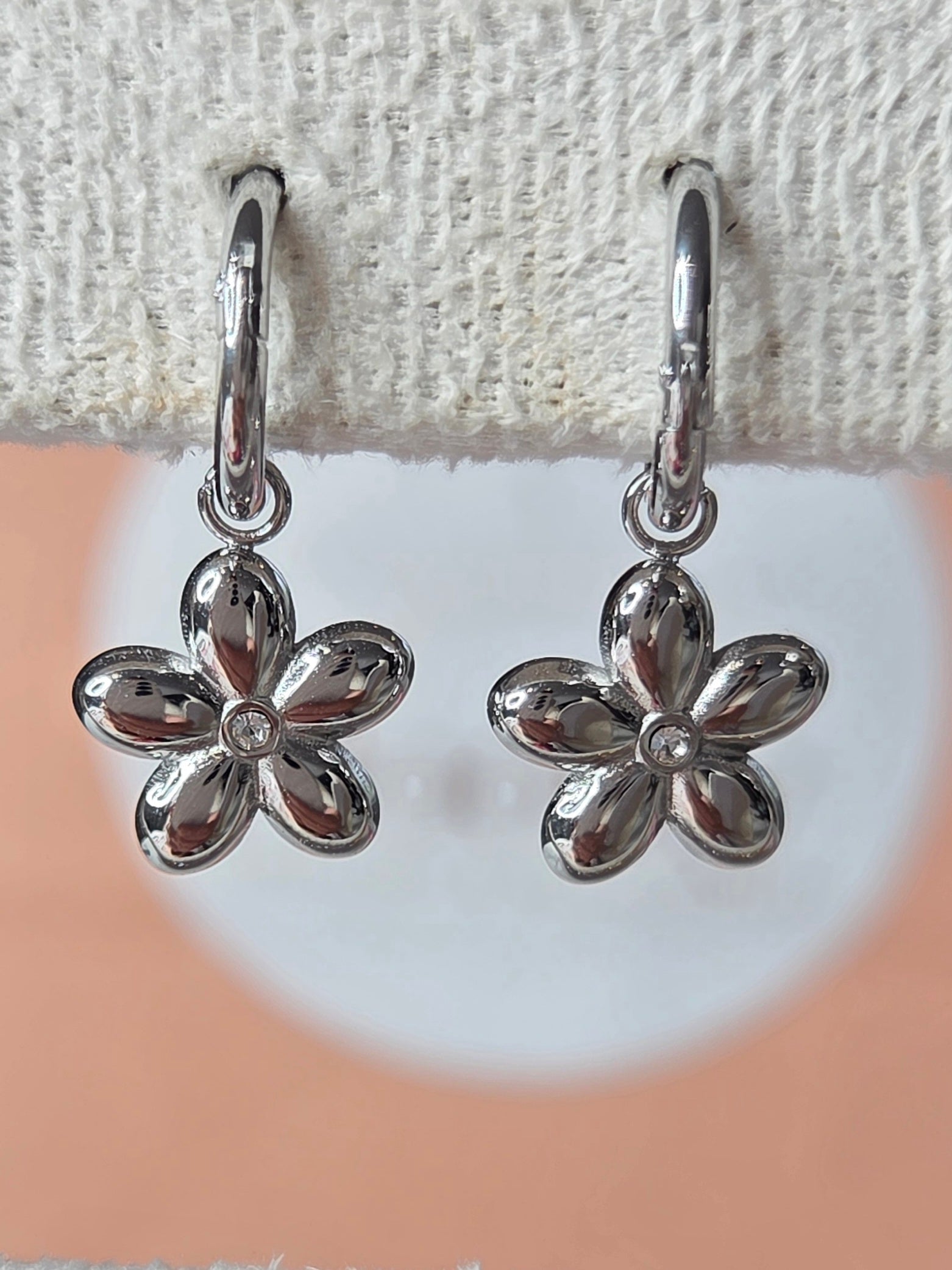 Bloom earrings silver