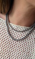 Bubble ketting zilver 4 mm