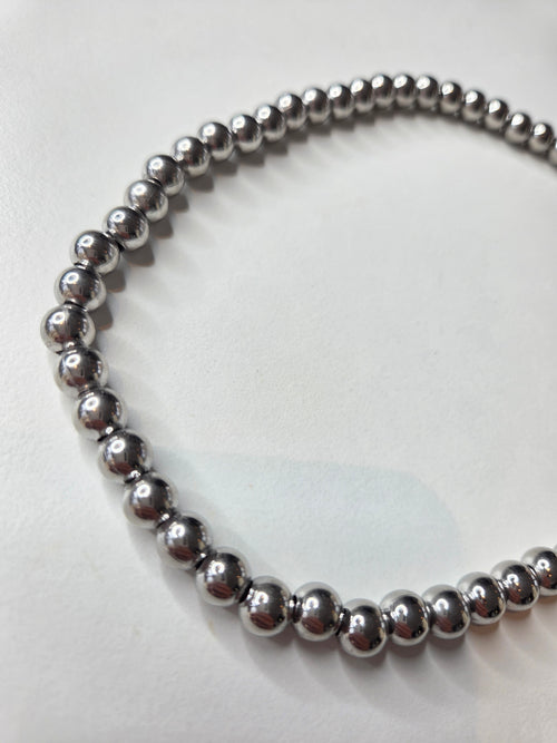Bubble ketting zilver 8mm