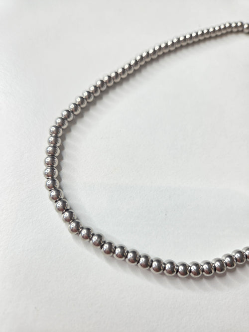 Bubble ketting zilver 4 mm