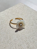 White Flower ring