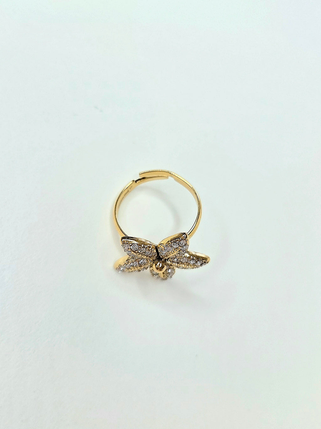 Strass flower ring