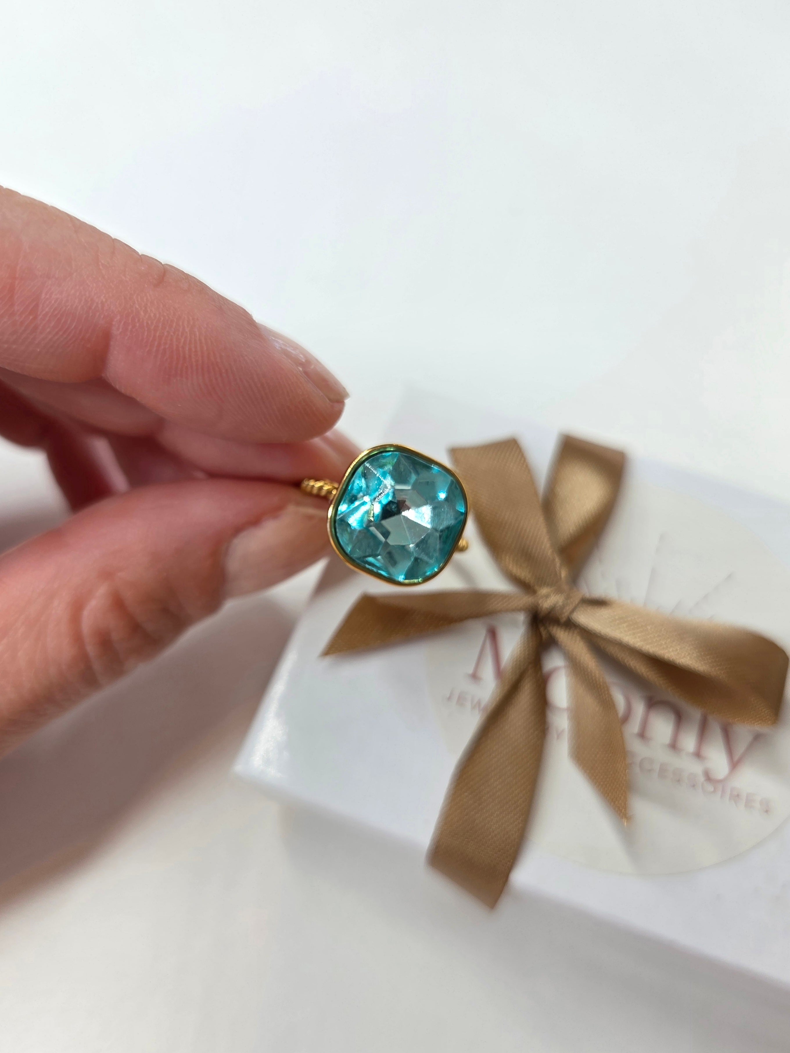 Ocean blue ring
