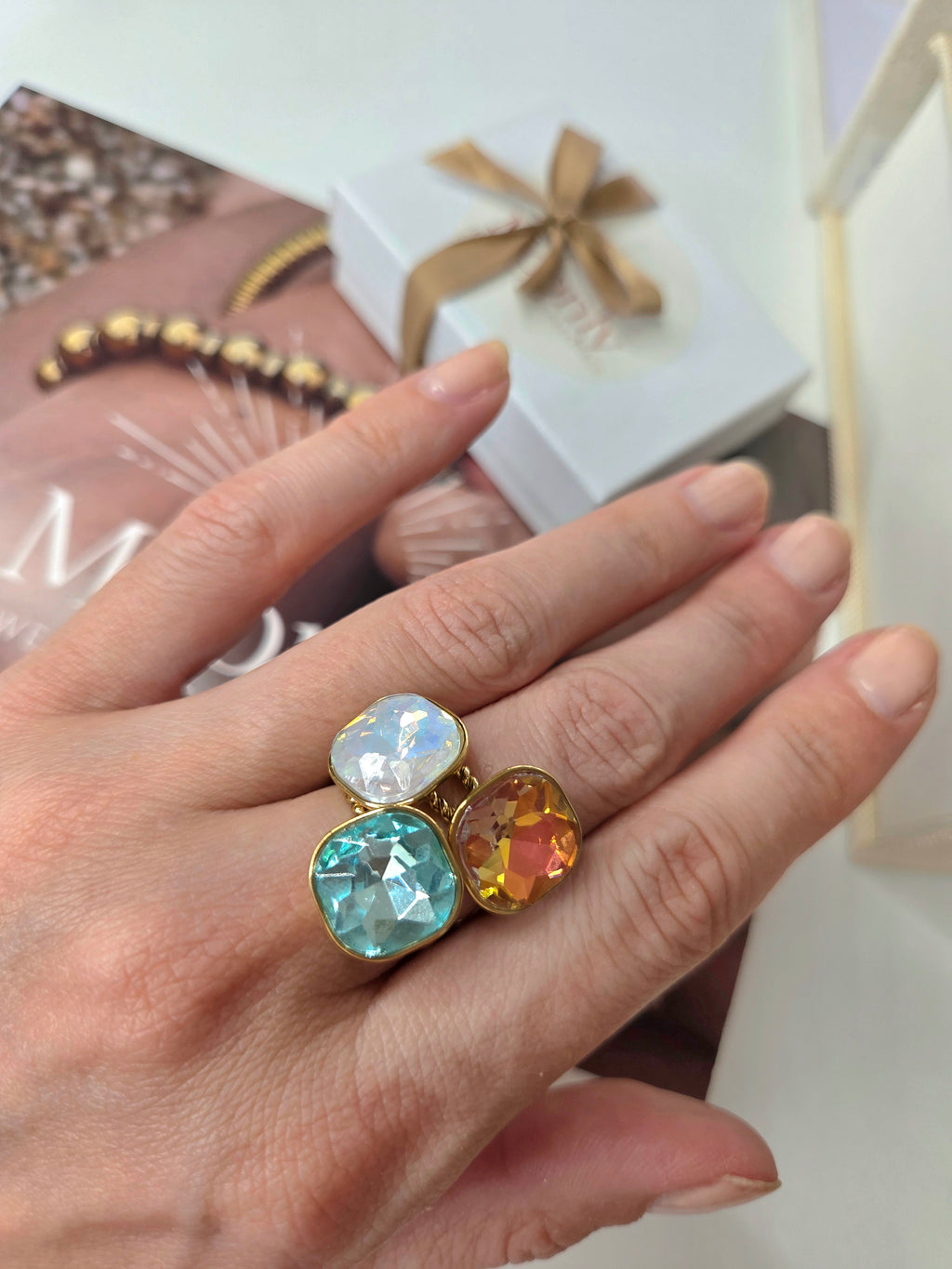 Ocean blue ring
