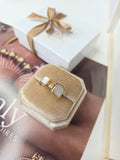 Square stone ring