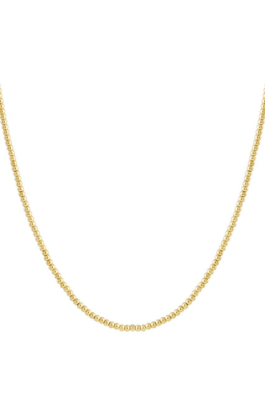 Gold Beads Neclace 4 mm