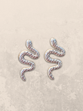 Snake Studs Silver