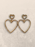 Double heart Earrings