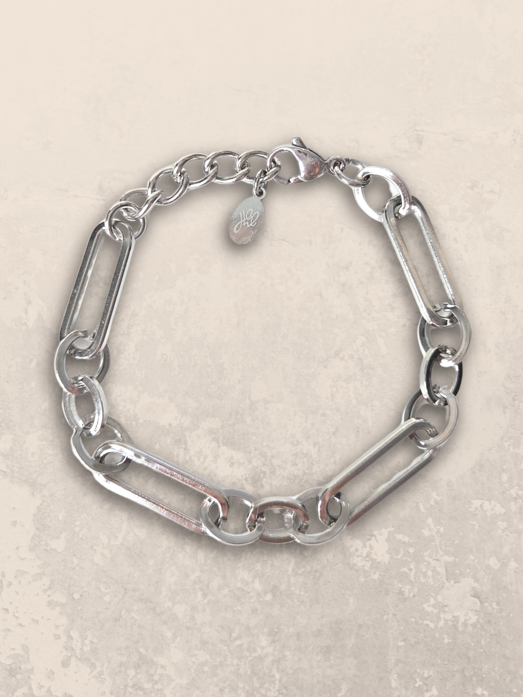 Schakelarmband Zilver