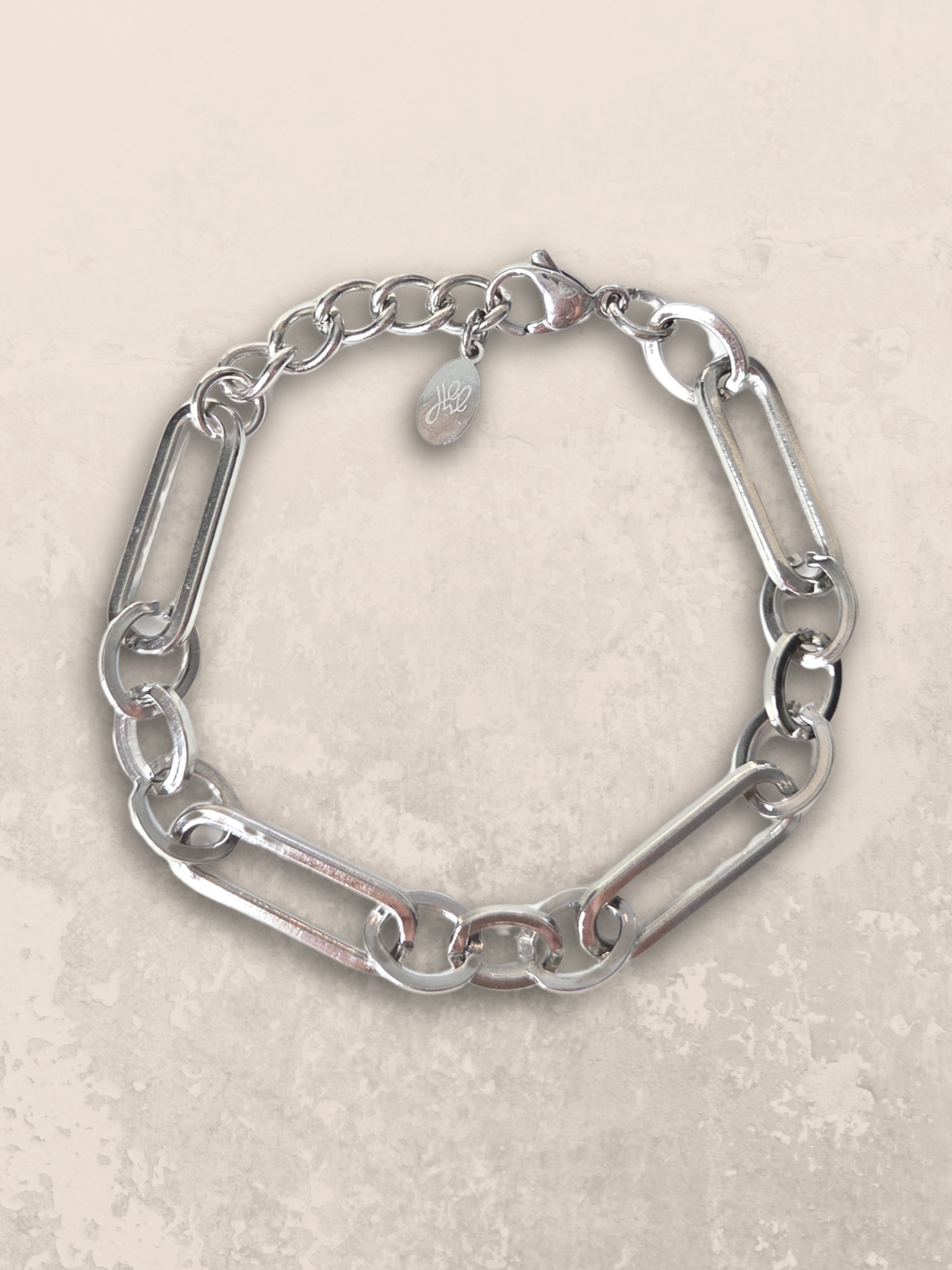 Schakelarmband Zilver
