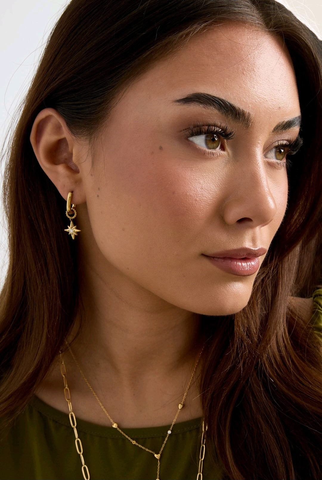 Rising Star Earrings Gold