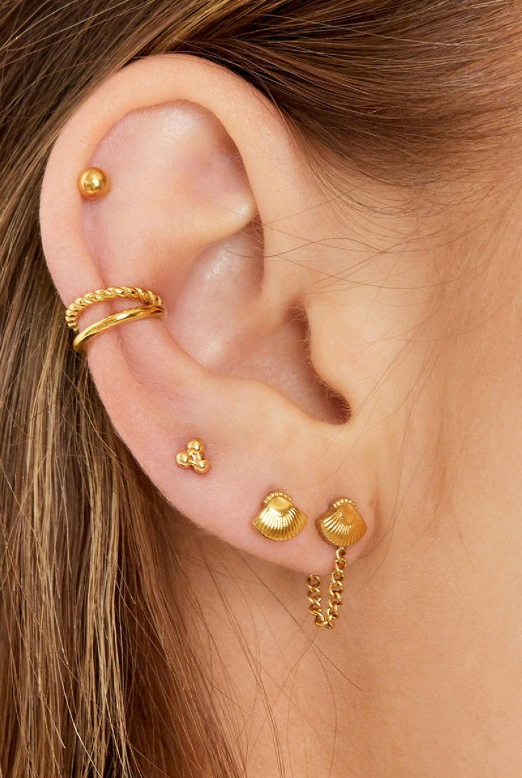 Earcuff Silver rope