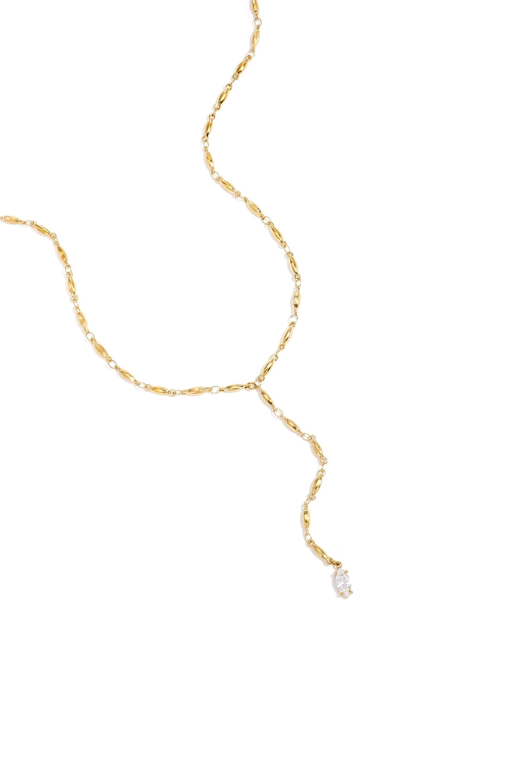 Y Necklace rhinestone
