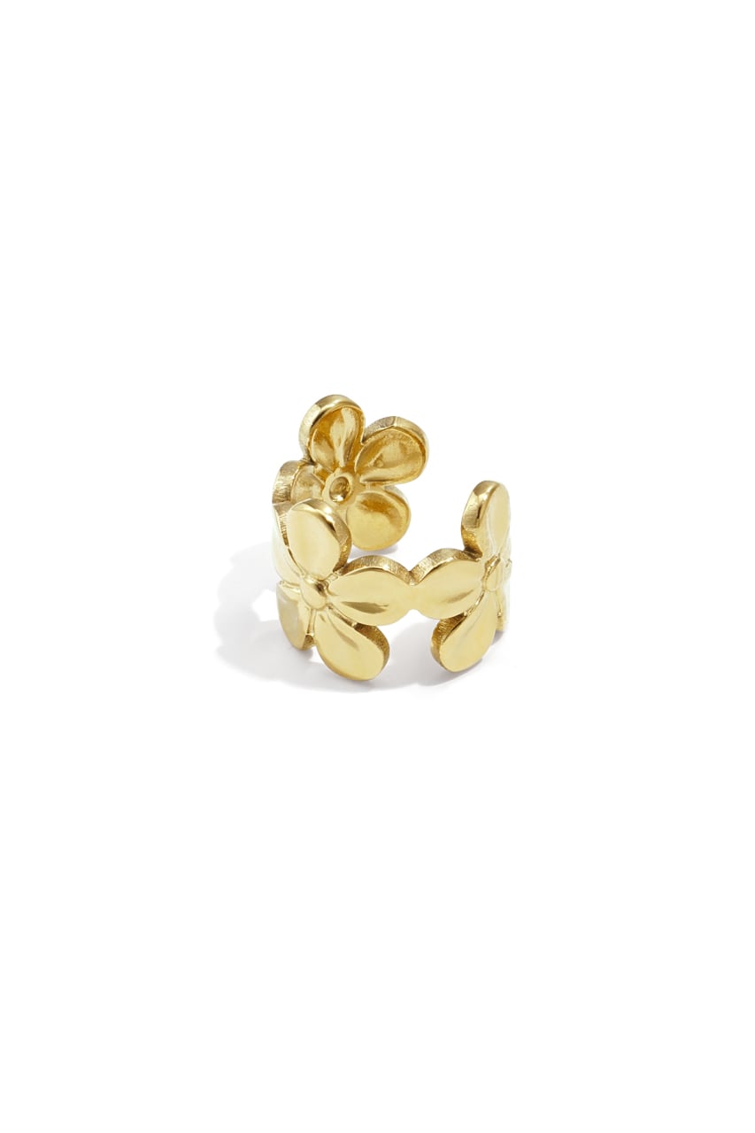 Bloom earcuff gold