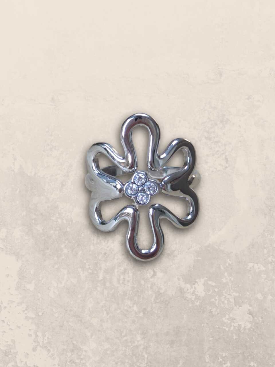 Blooming ring Silver