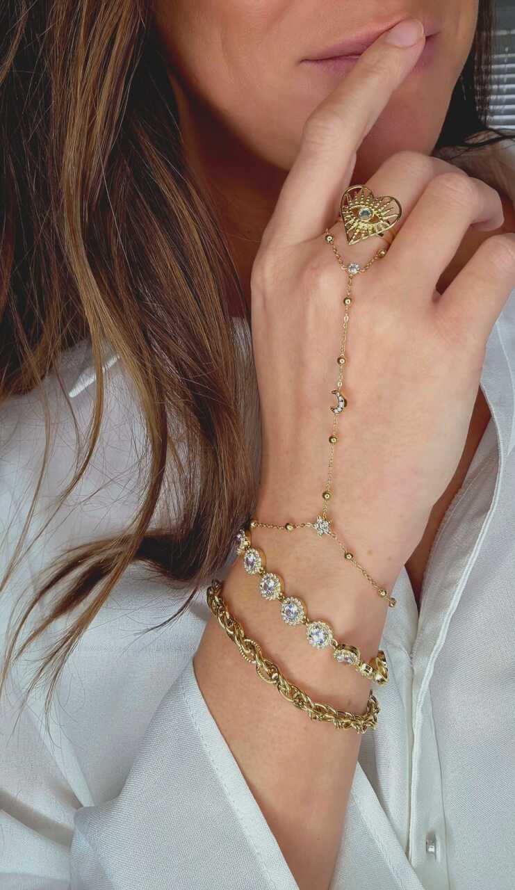 Strass Bracelet Gold