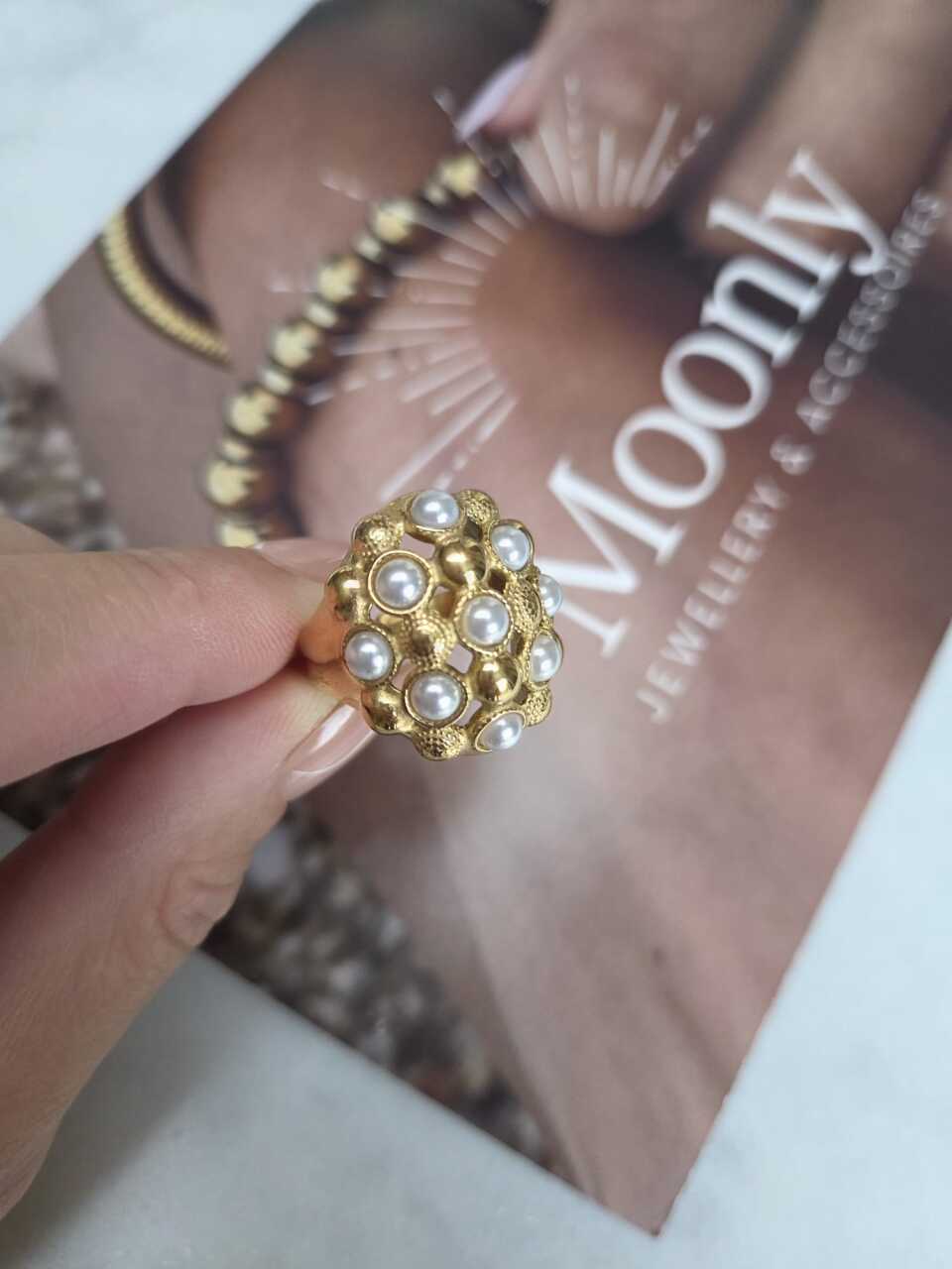Octa Gold Ring