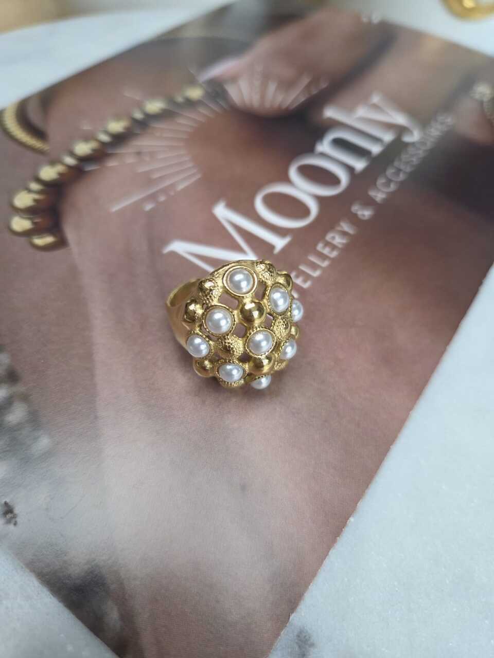 Octa Gold Ring