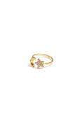Moon and star ring gold