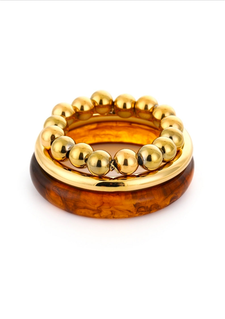 Armbanden set Bruin