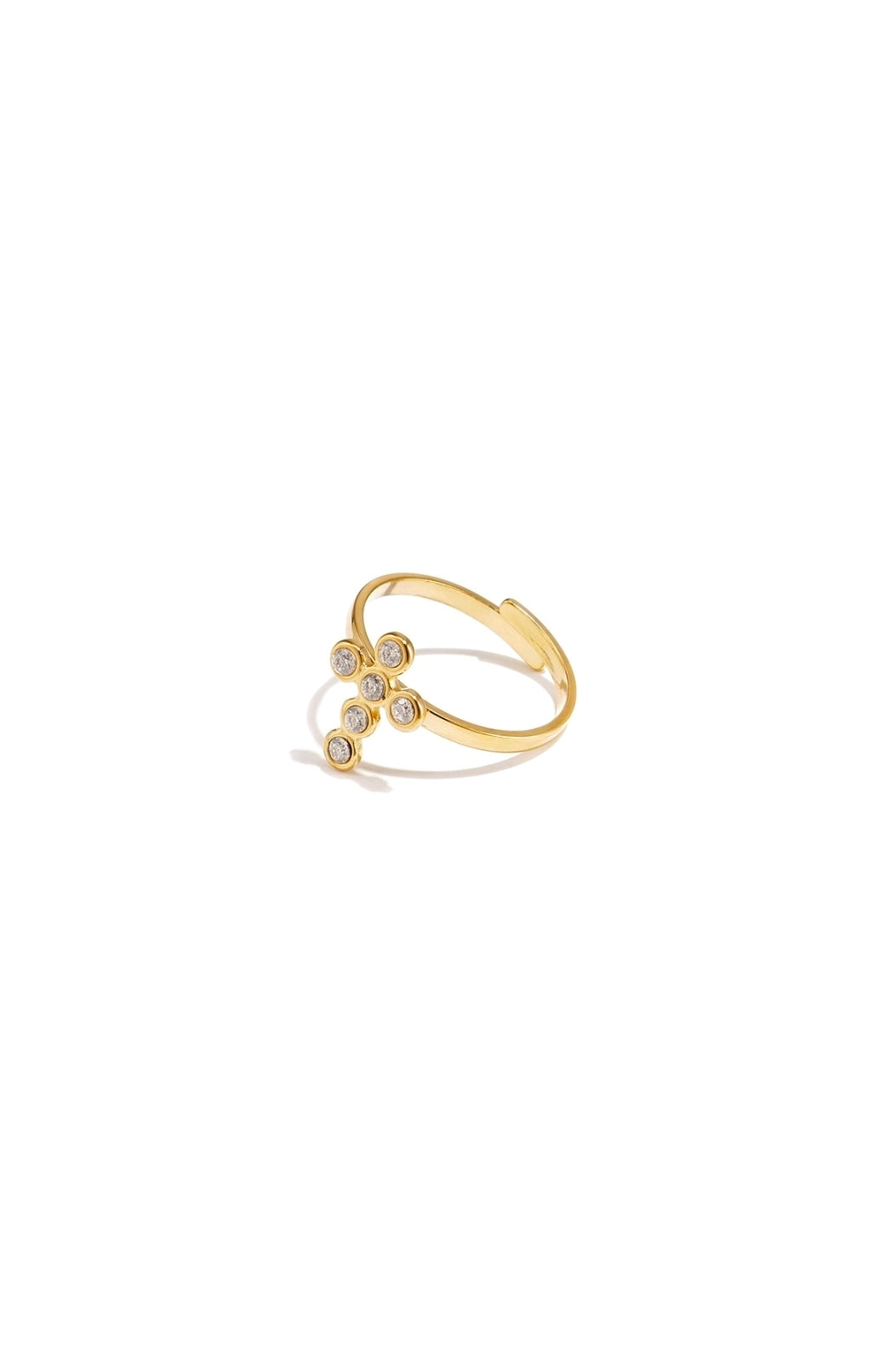 Cross ring gold
