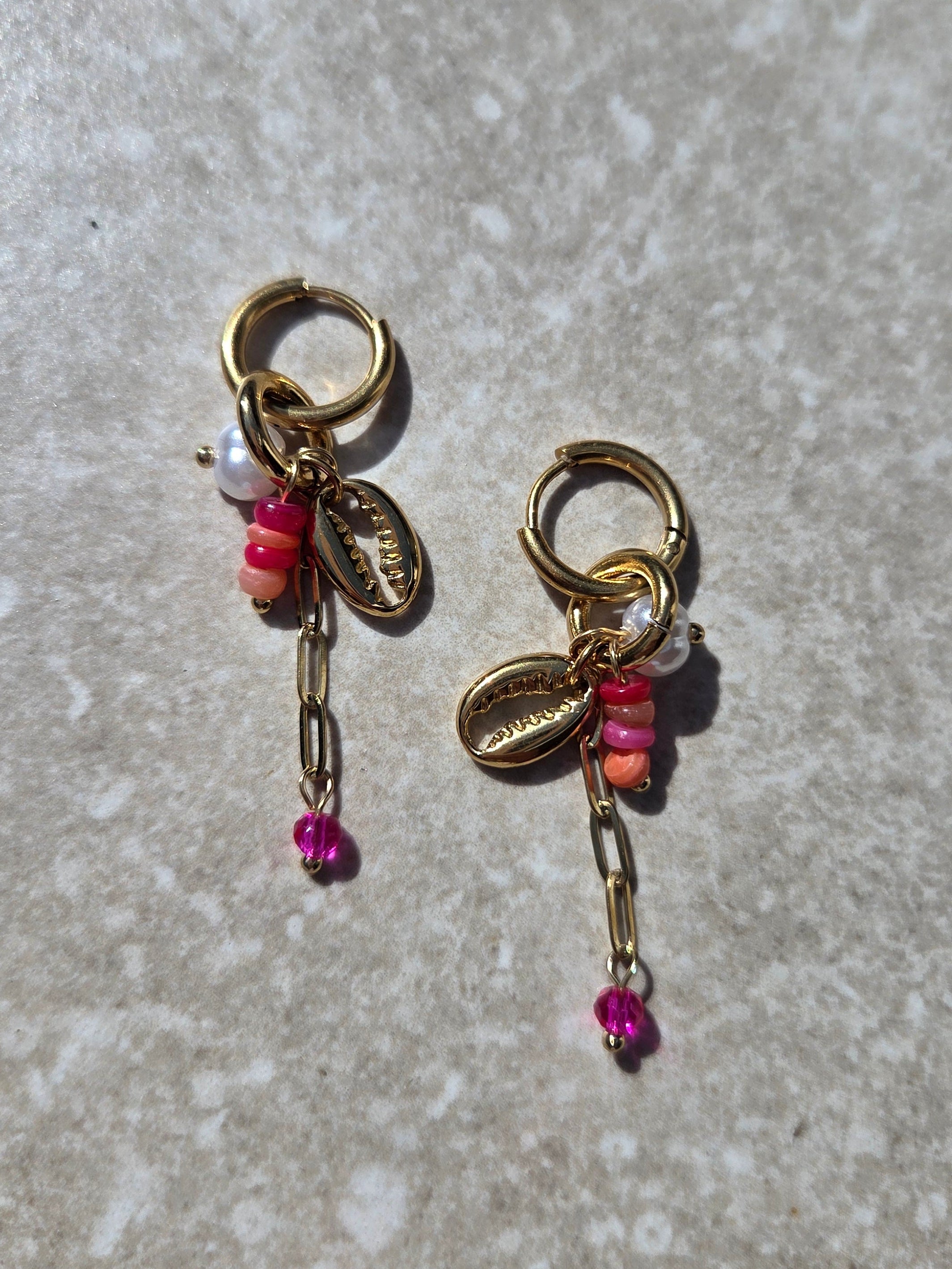 Dina earrings pink