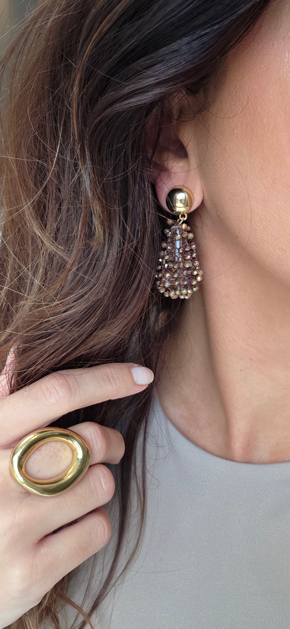 Jaylee earrings brown