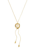 Long oval necklace adjustable