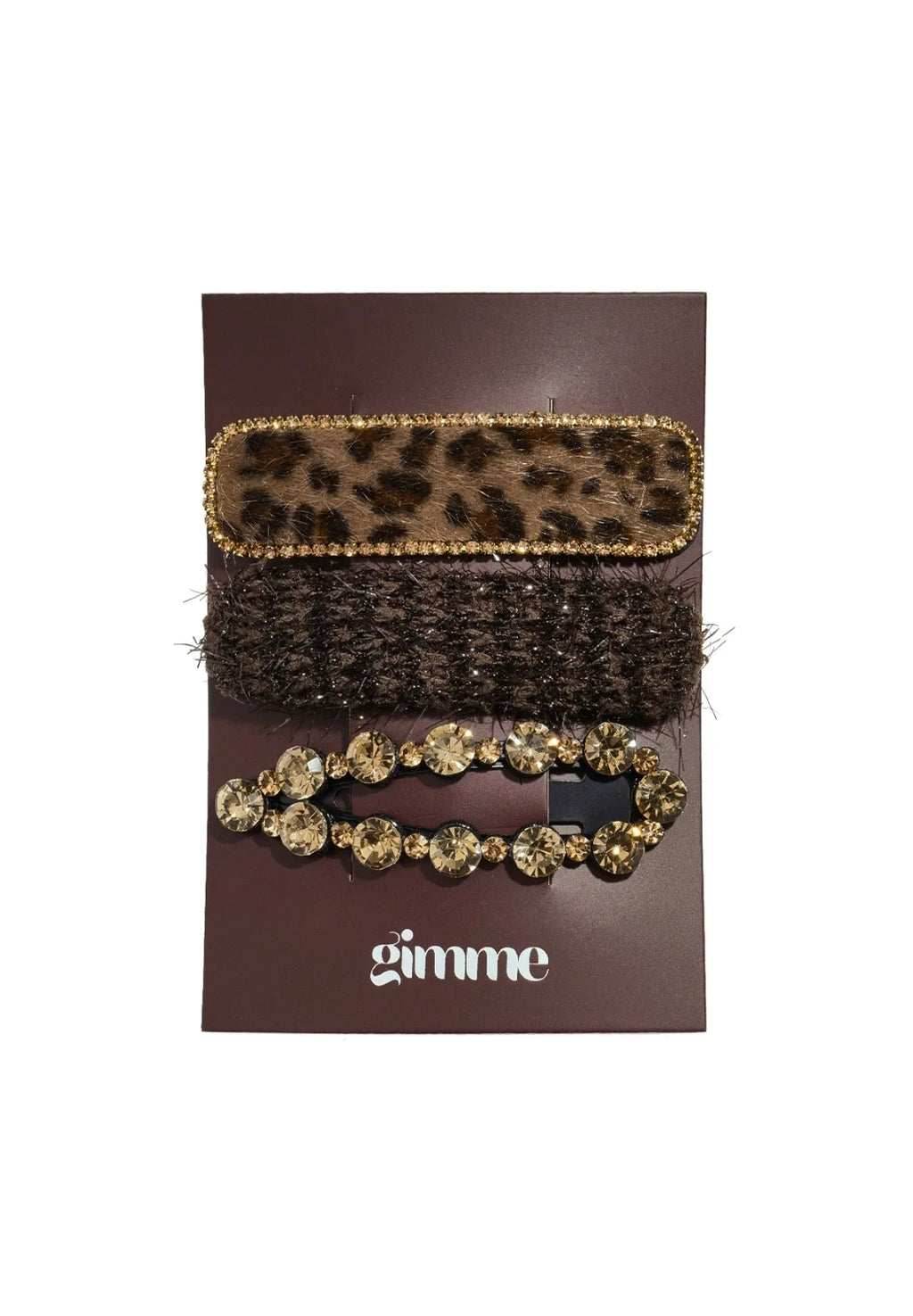 Leopard haarclipjes
