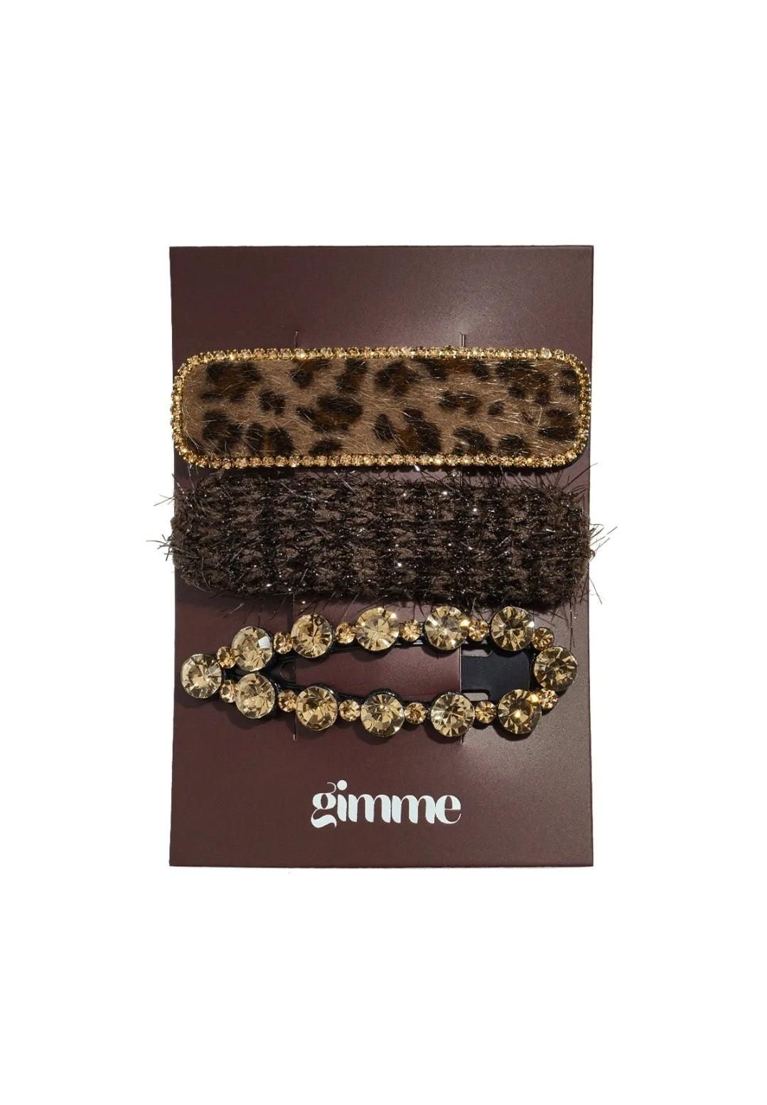 Leopard haarclipjes