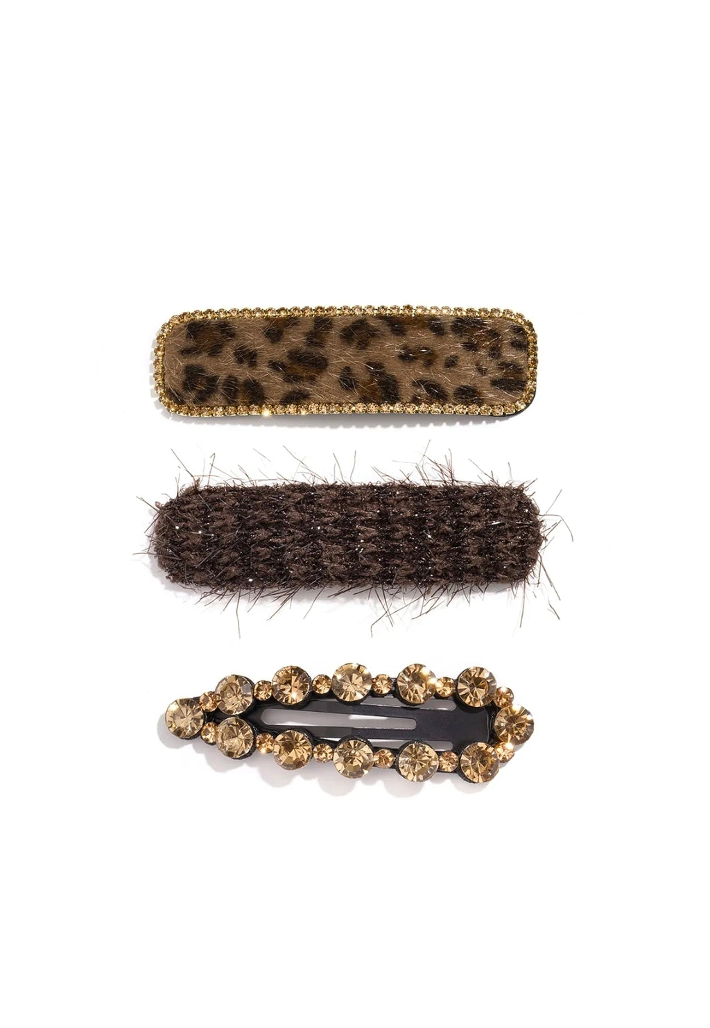 Leopard haarclipjes