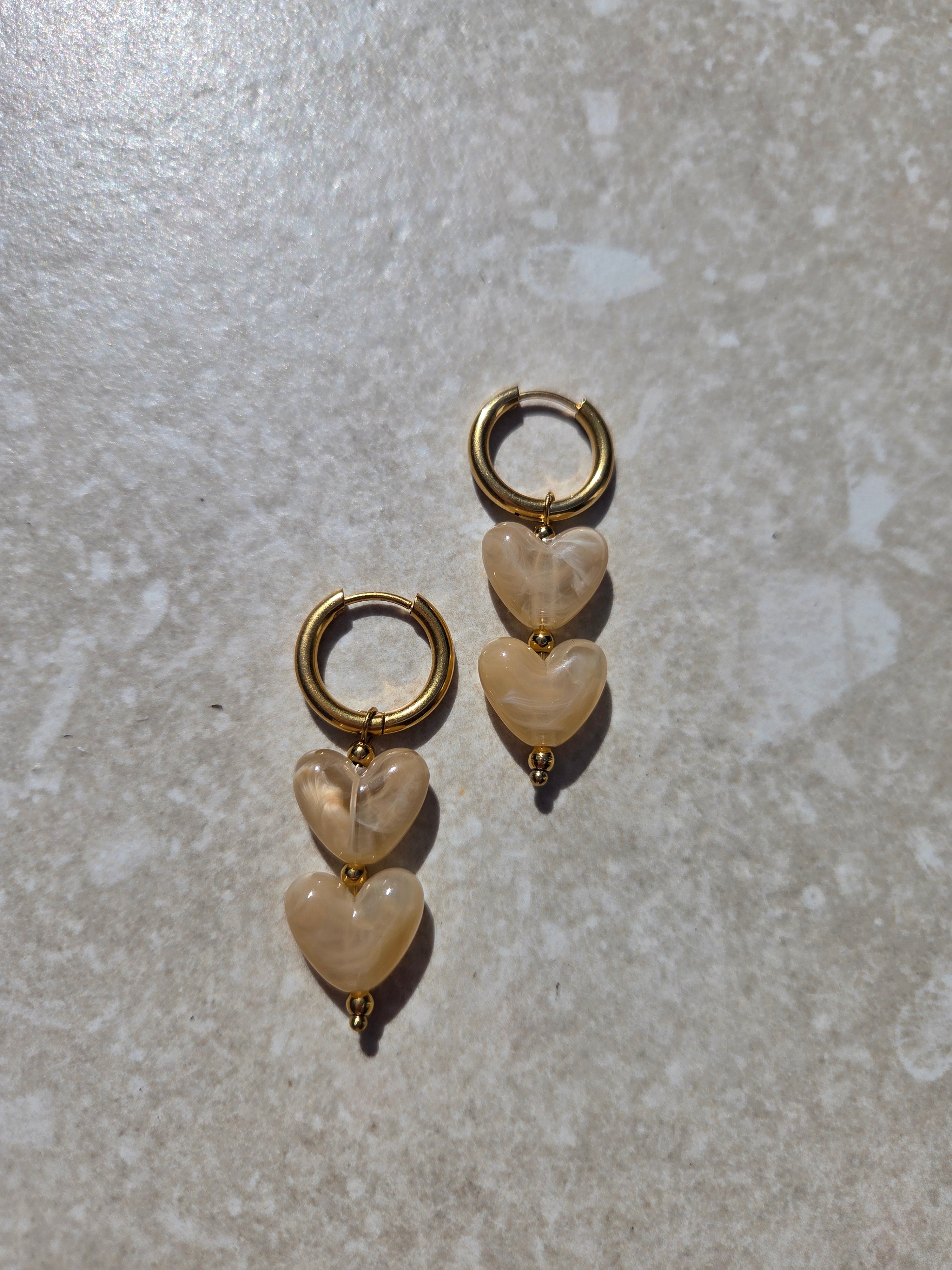 Bibi earrings beige
