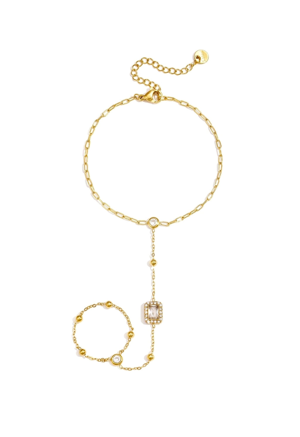 Handchain gold stone