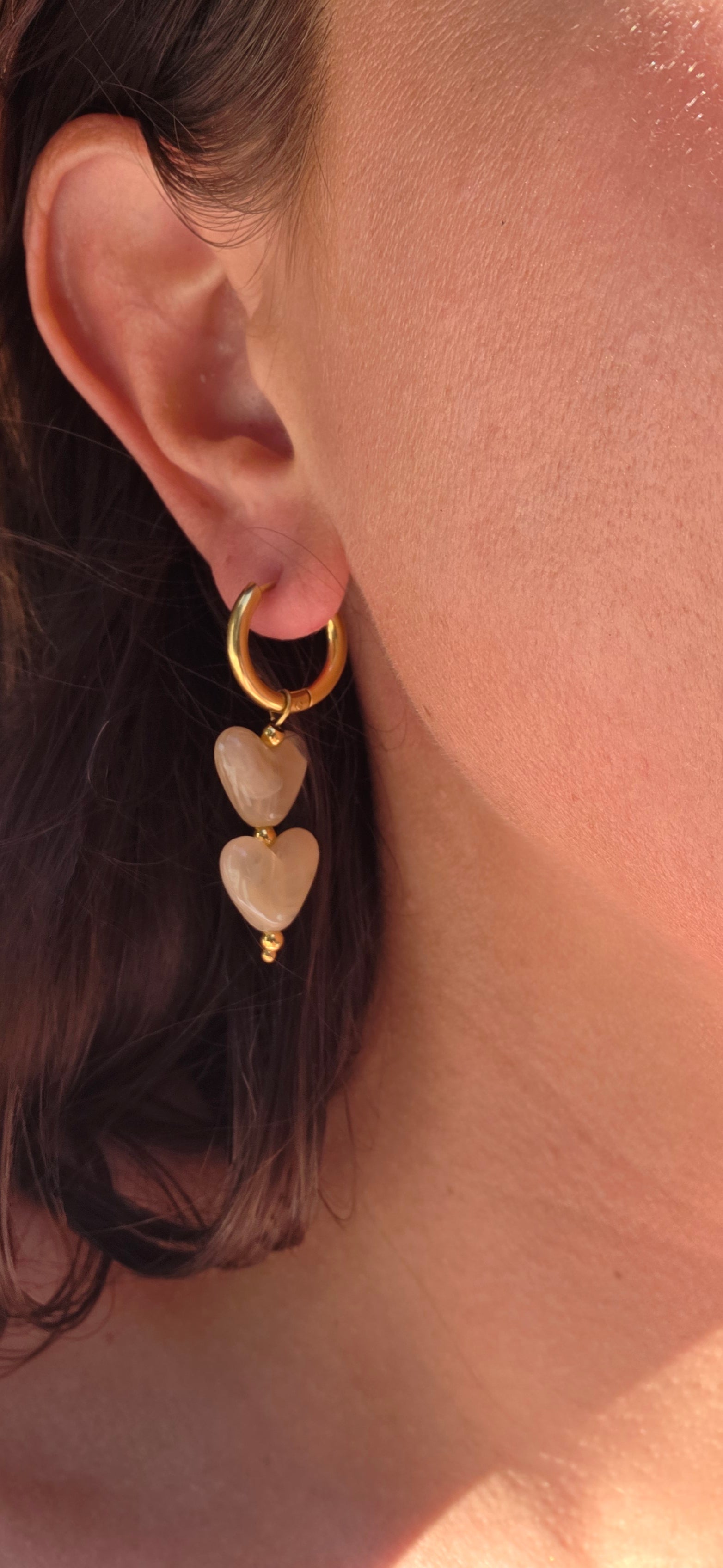 Bibi earrings beige