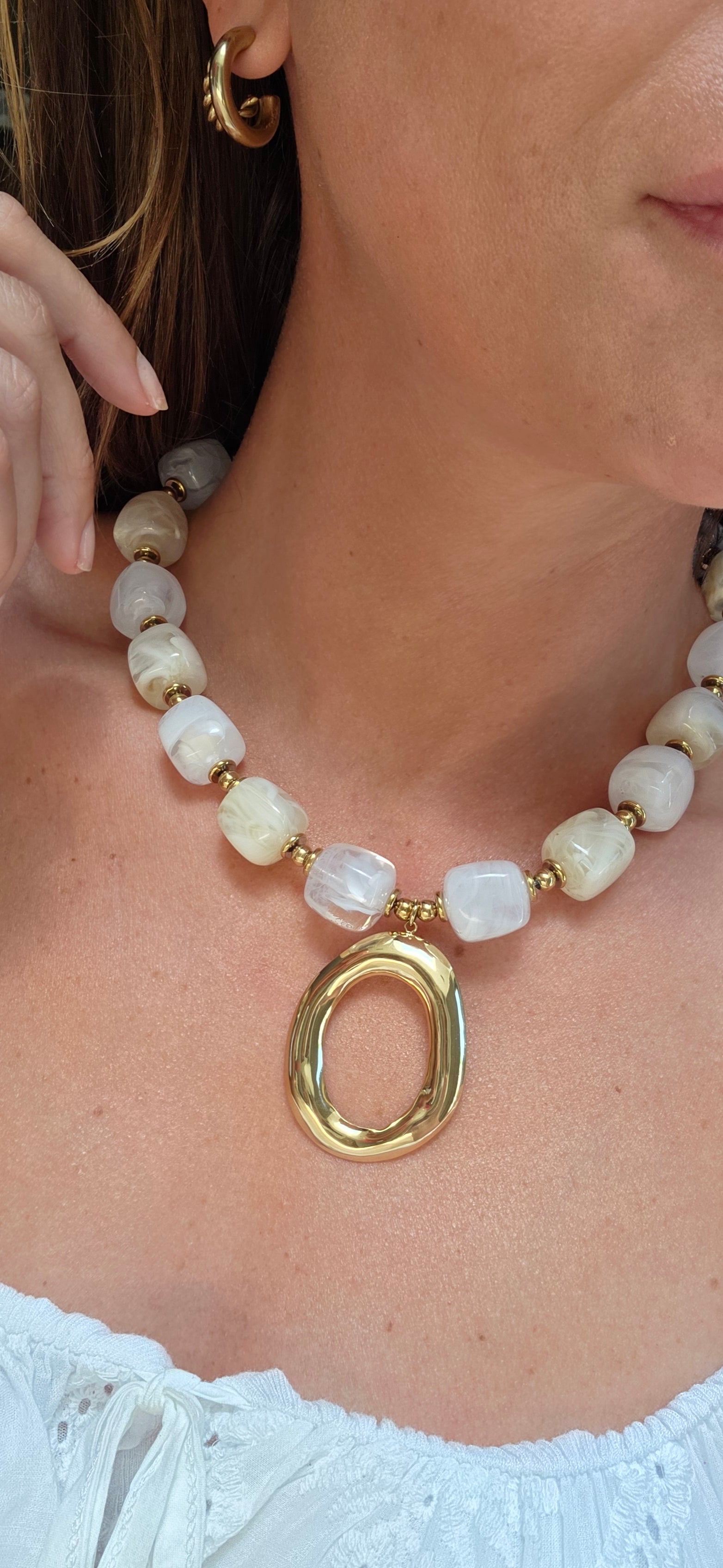 Nancy Oval Necklace