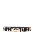 Elastische riem breed zwart