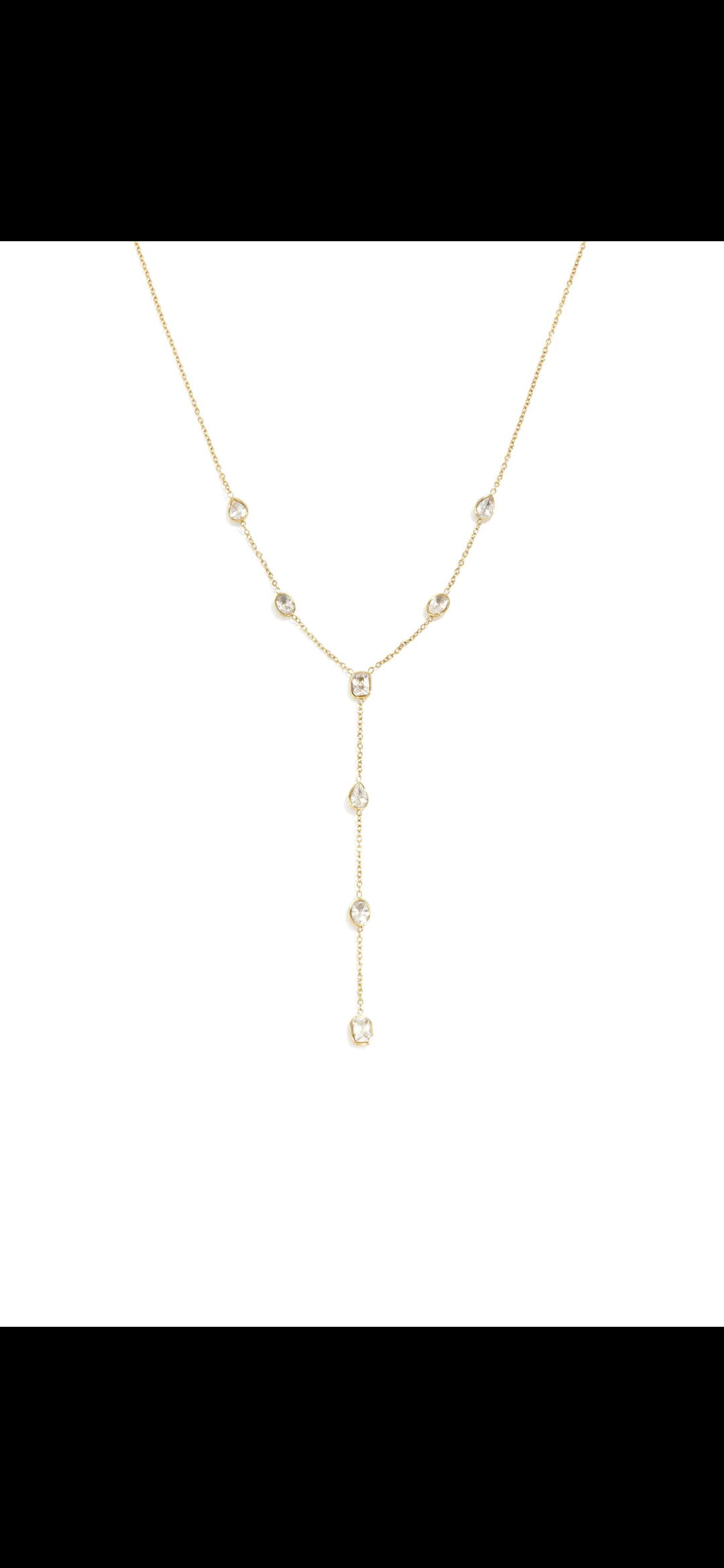 Y Necklace Zirconia