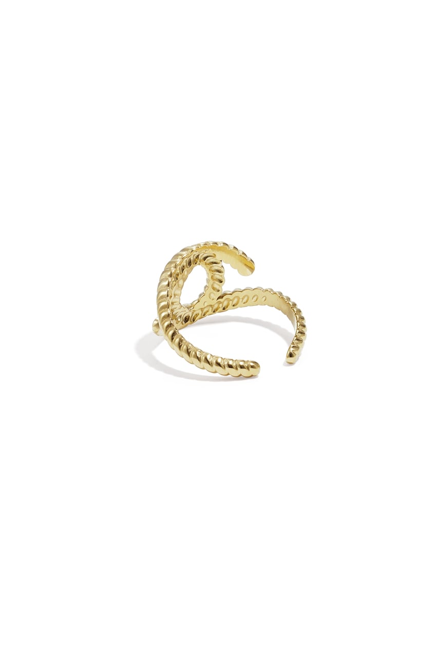 Rope ring gold