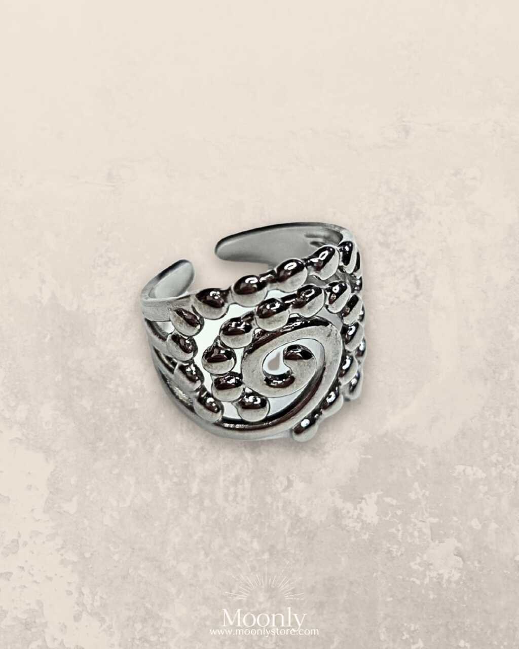 Swirl Ring Silver